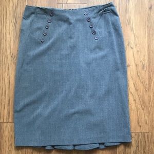 Grey Pencil Skirt